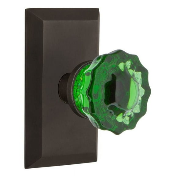 Nostalgic Warehouse Stucre_Psg_234_Nk Studio Solid Brass Rose Passage Door Knob Set -