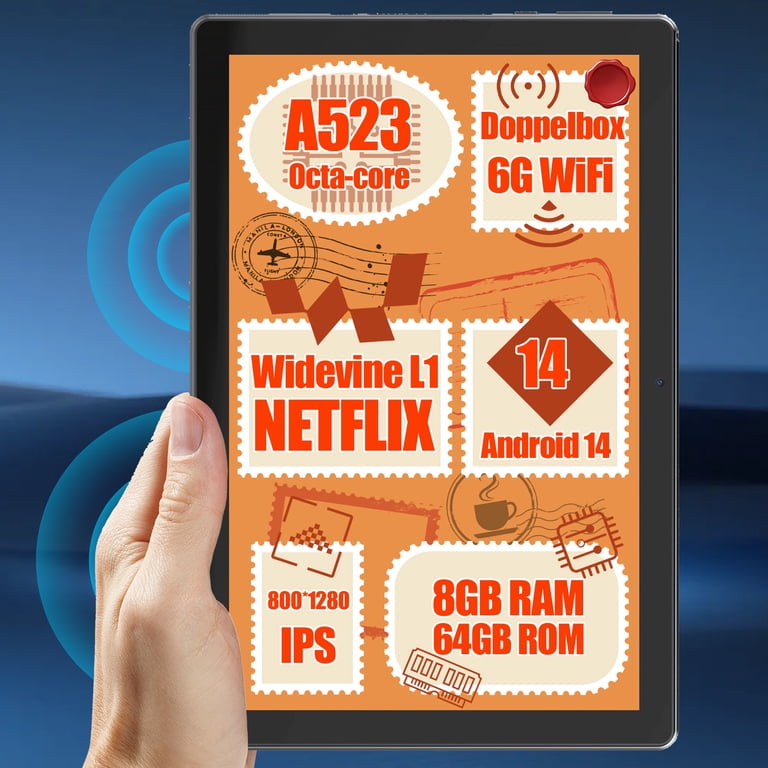 Android 14 Tablet, 10.1 inch Tablets with 1280 * 800 IPS HD Android 14 Tablet, 10.1 inch Tablets with 1280 * 800 IPS HD