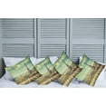 thumbnail image 6 of Ambesonne Eiffel Tower Throw Pillow Cover 4 Pack, Wooden Deck Table, 24", Teal, 6 of 6