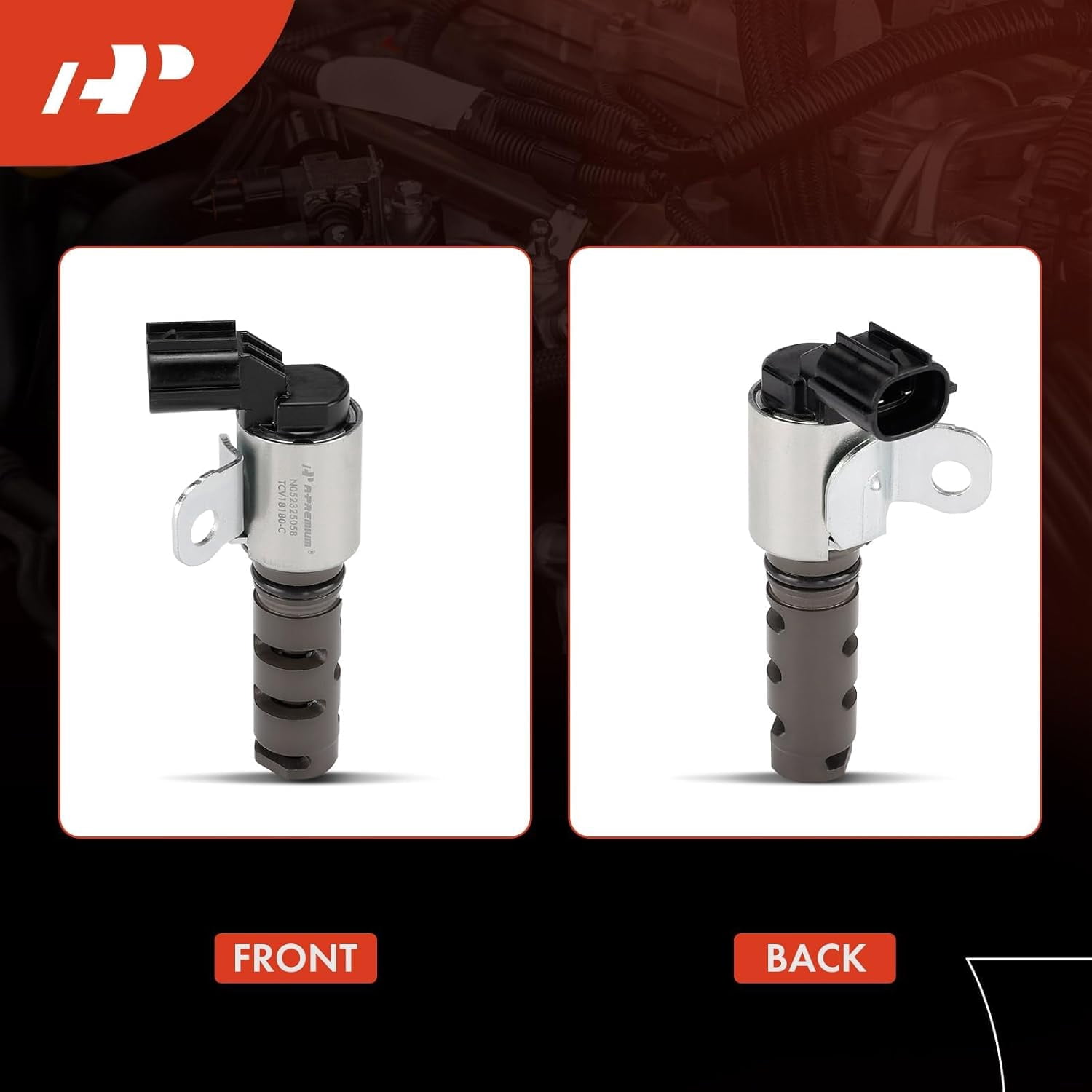 A-Premium Exhaust (Left) Engine Variable Valve Timing (VVT) Solenoid Compatible with Toyota Tundra 2012-2014, 4Runner 2010-2020, FJ Cruiser 2010-2014, 4.0L, Replace# 1534031030