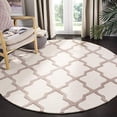 thumbnail image 1 of Safavieh Cambridge Collection CAM121P Handmade Trellis Premium Wool Area Rug, 4' x 4' Round, Ivory / Beige, 1 of 3