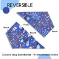 thumbnail image 3 of 4th of July Dog Bandanas 2Pack Independence Day,American Flag Reversible Triangle Patriotic Pet Scarf for Boy and Girl,Memorial Day Bandana for Small Medium Large Dogs Cats(Popsicles|Fireworks Medium), 3 of 5