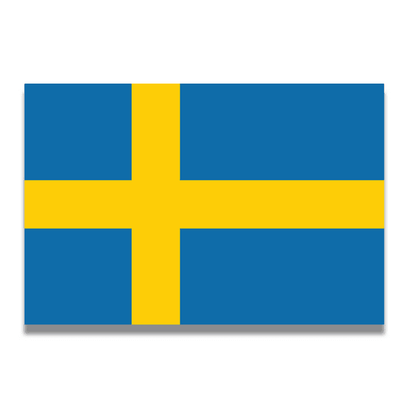 Magnet Me Up Sweden Swedish Flag Vinyl Automotive Magnet Decal, 4x6 Inches