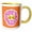 Yellow/White, variant on 3drose, Have a Good Day Emoji Heart Eyes Room Decor, 15oz Two-tone Yellow Mug