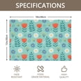 thumbnail image 3 of Placemat, Pioneer Flower Floral Print Pattern Place Mats Table Mat Set Of 2, PVC Washable Placemats for Party Kitchen Dining Decoration, 18x12 Inch, Fade Resistant, 3 of 6