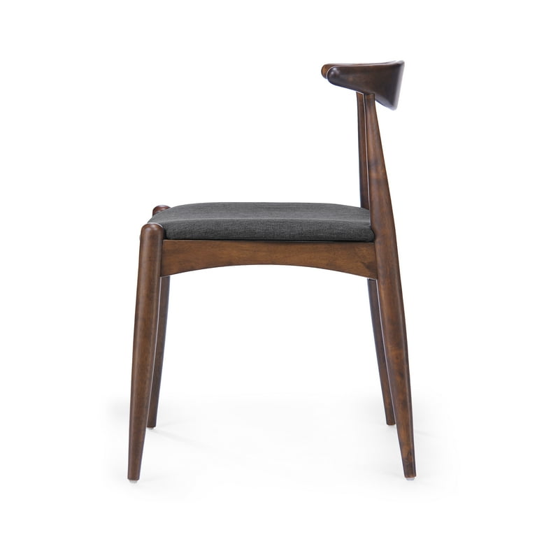 GDF Studio Virgil Mid Century Upholstered Wood Dining Chairs