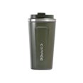 thumbnail image 1 of Moyic Taza de café Taza aislada Frasco multiusos de acero inoxidable Botella de agua al vacío Contenedor Hogar Oficina Viajes Juegos de servir café y té Verde, 1 of 6