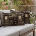 thumbnail image 4 of Pack of 2 Outdoor Pillow Covers 20x12 Inch Waterproof Farmhouse Wooden Throw Pillow Covers,Decorative Couch Pillow Shams Protectors Old Vintage Antique Time Cottage Scene Patio Cushion Pillowcases, 4 of 8