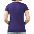 thumbnail image 2 of Women's G-III 4Her by Carl Banks  Purple Colorado Rockies Super-Slim Fit Lightweight Retro Roses V-Neck T-Shirt, 2 of 2