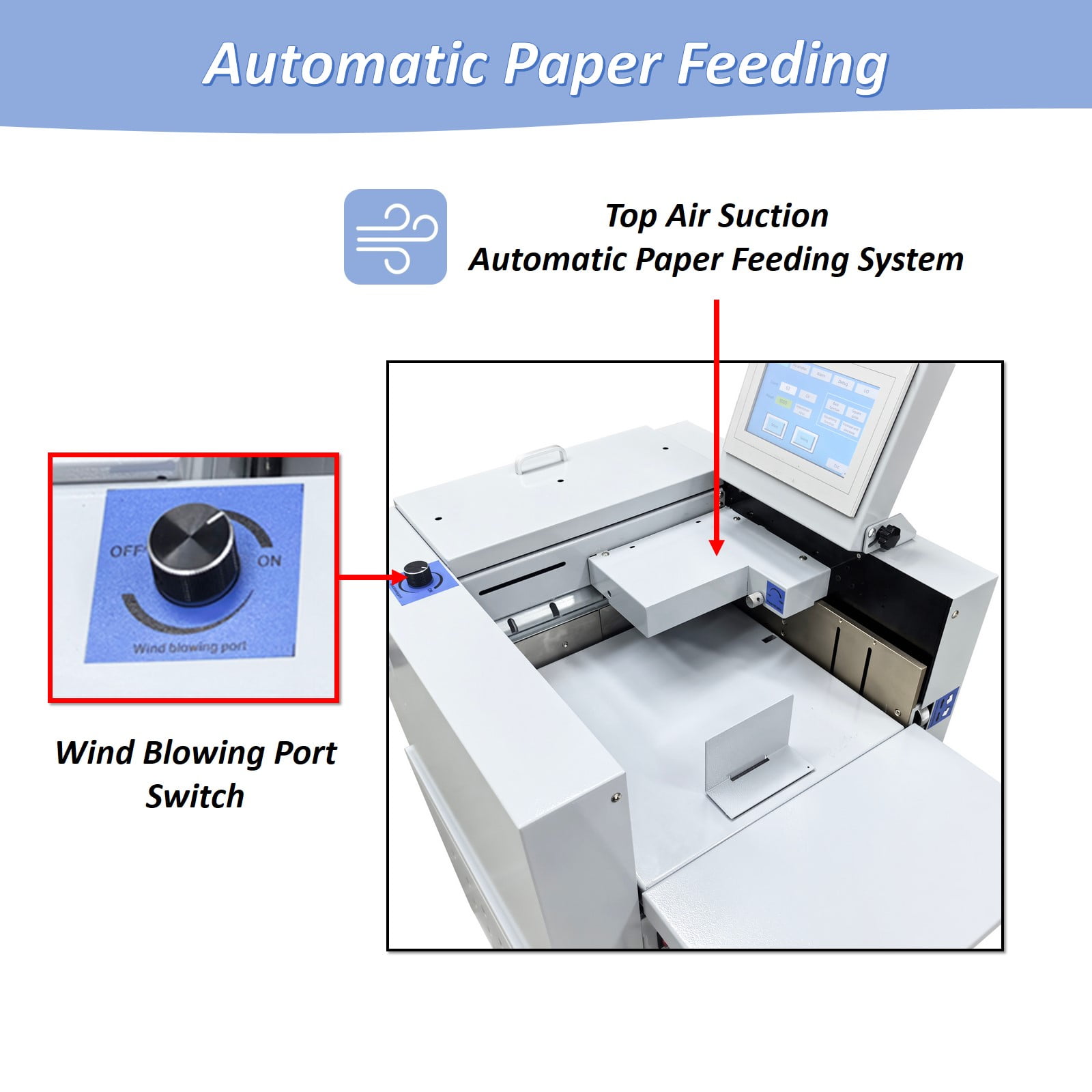 330mm/13" Full Automatic Creasing and Perforating Machine Digital Touch Control