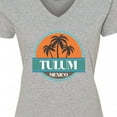 thumbnail image 4 of Inktastic Tulum Mexico Vacation Gift Women's V-Neck T-Shirt, 4 of 5