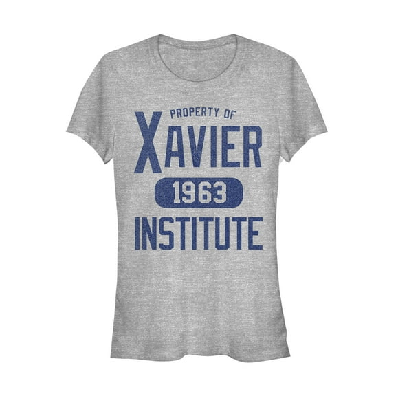 Junior's Marvel X-Men Xavier Institute 1963 Graphic Tee Athletic Heather X Large