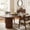 Walnut, variant on Christopher Knight Home 88" Modern Oval Dining Table with Fluted Double Cylinder Base, Walnut
