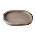 thumbnail image 1 of Bandeja de escritorio para té, bandeja de frutas con doble asa, bandeja de madera simple portátil para almacenamiento de platos para mesa de café,, 1 of 8