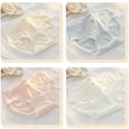 thumbnail image 2 of Aellinatey Cotton Knickers for Teens Women Ruffle Edge Panties with Cute Floral Jacquard, 2 of 20
