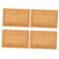 thumbnail image 4 of DRAFIDEEP Tray Flower Pot Chocolate Wood 4Pcs 5.11X3.54X0.39in, 4 of 8