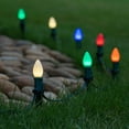 thumbnail image 3 of Wintergreen Lighting C7 Multicolor OptiCore Smooth LED Pathway Light Kit, 25 Lights, 12" Spacing, Green Wire, 25 ft, 3 of 8