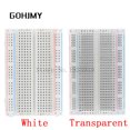 thumbnail image 2 of Mini bread board/breadboard 8.5cm x 5.5cm 400 holes Transparent/White DIY Electronic experimental Universal PCB GOHJMY, 2 of 5