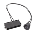 thumbnail image 3 of 3X 24 Pin Female ATX PSU Power Supply Tester Up Jumper ON Switch Cable 18AWG 30CM, 3 of 7
