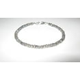 thumbnail image 2 of Labradorite 3-3.5mm Rondelle Shape Faceted Cut Beads 7 inch Silver Plated Clasp Bracelet for men, women, unisex. Link Chain Stacking Bracelet.|LINK_04056, 2 of 3