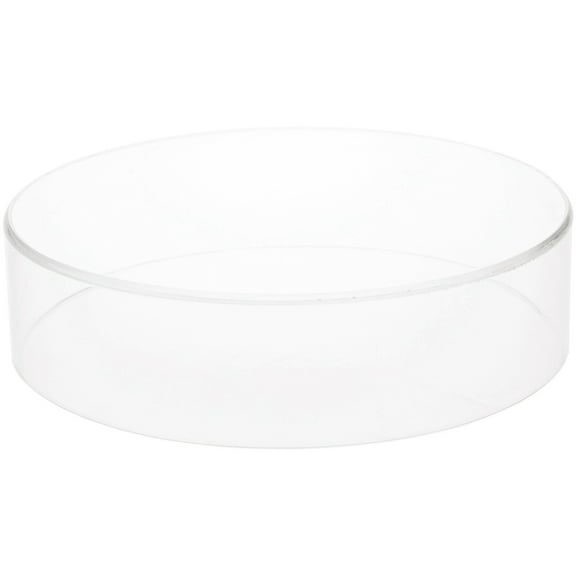Plymor Clear Acrylic Round Cylinder Display Riser, 2" H x 8" D