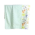 thumbnail image 1 of Yuarrent Manta de dormir para bebé de 105x75cm, edredón de algodón de doble cara para siesta, cama de viaje portátil para coche, capa interior para Juegos de cama Verde Yuarrent HA071311-03, 1 of 6