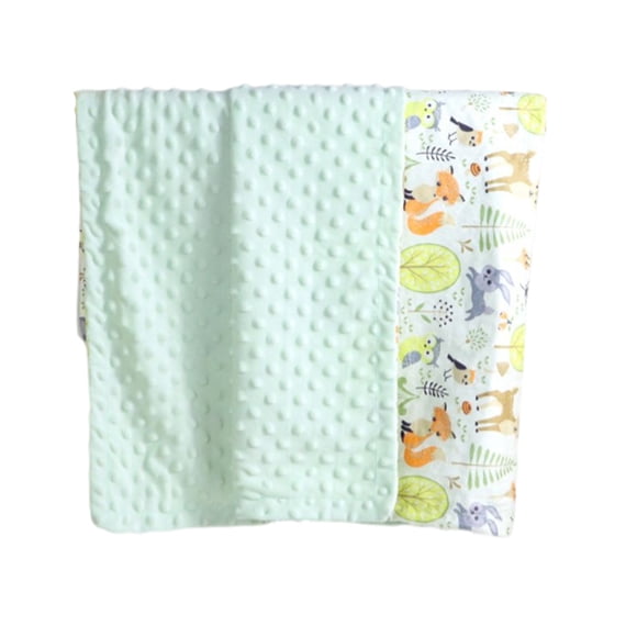 Cateissary Manta de dormir para bebé de 105x75cm, edredón de algodón de doble cara para siesta, cama de viaje portátil para coche, capa interior para Juegos de cama Verde Cateissary HA071311-03