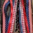thumbnail image 4 of Patriotic Red White & Blue Bow, 4th of July Decor for Wreaths & Front Doors, 4 of 9