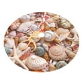 thumbnail image 3 of Kll 30" Christmas Tree Skirt Colorful Seashells Xmas Tree Skirts Mat For New Year Xmas Holiday Party Indoor Outdoor Home Decoration, 3 of 9