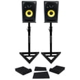 thumbnail image 1 of (2) KRK CL7G3 CLASSIC Studio Monitors 7" Powered Bi-Amped Speakers+Stands+Pads, 1 of 24