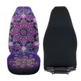 thumbnail image 5 of Pzuqiu Mandala Car Front Seat Cover Soft Comfortable 2 Pack Car Seats Covers Front Seats Only Easy to Install Anti-Slip Auto Interior Covers Full Coverage Universal Fit for Cars SUV, 5 of 7