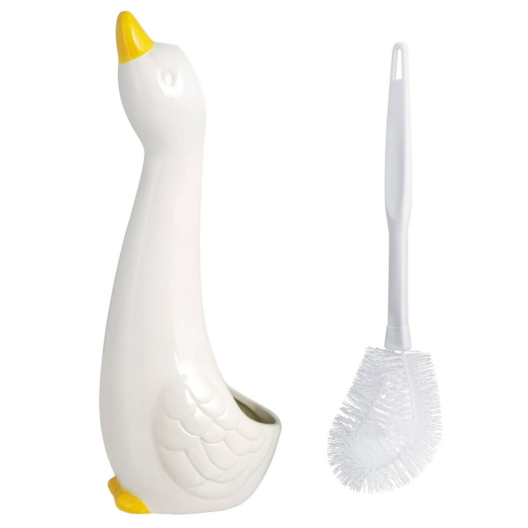 Duck toilet on sale brush holder