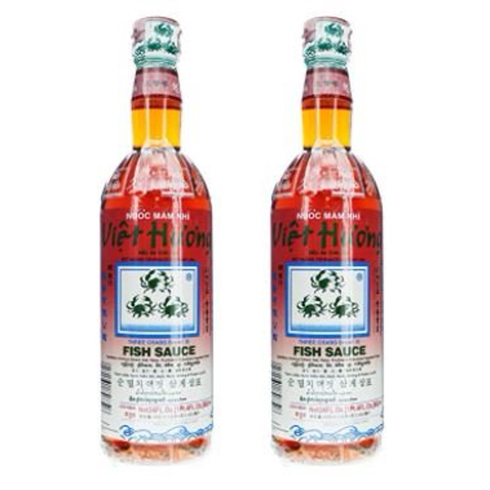 Viet Huong Three Crabs Brand Fish Sauce, 24 oz (2 Pack)