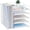 White, variant on INTIGE 5-Tier Desk Organizer with File Holder, Paper Organizer with Letter Tray