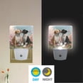 thumbnail image 5 of Dogs Kiss Among Flowers Cute Valentine LED Night Light Sensor Lamp Plug-in Adjustable Brightness 2 Pack, 5 of 7