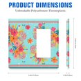 thumbnail image 2 of 1-Gang Screwless Pioneer Floral Decorative Wall Plates,Size 1-Gang 2.9"W X 4.7"H,Unbreakable Thermoplastic Faceplate Cover for Kitchen Living Room Bedroom Decorator Receptacle Outlet Switch, 2 of 5