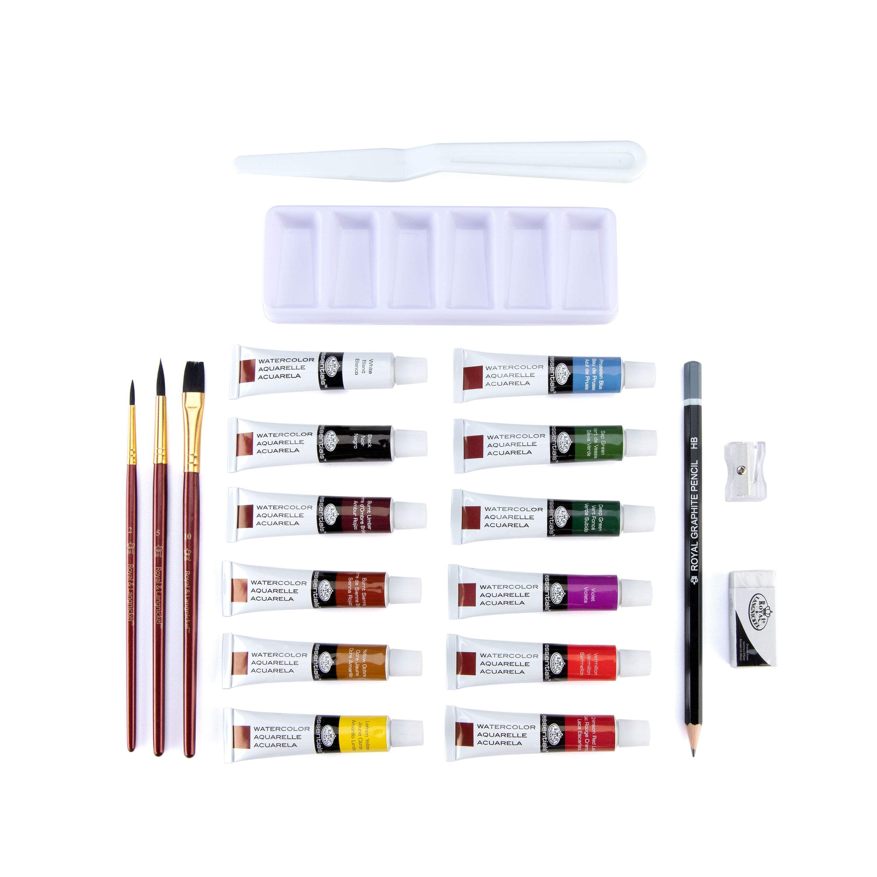 (4 pack) Royal & Langnickel Watercolor Small Clear Art Set - 21pc