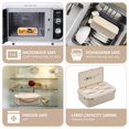 thumbnail image 3 of Bento Box para adultos y niños: portátil, ligero, fácil de transportar, soporte para comida con cuchara y tenedor, duradero, a prueba de fugas, 3 of 5