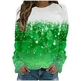 thumbnail image 1 of Birdeem Mode Femmes T-Shirt à Col Rond à Manches Longues Imprimé Chandail Blouse Hauts, 1 of 1