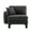 DARK GREY, variant on Newest Coffee Boucle Left Arm Facing Sofa, Curved Arm Design with Pillow for Living Room, Cozy