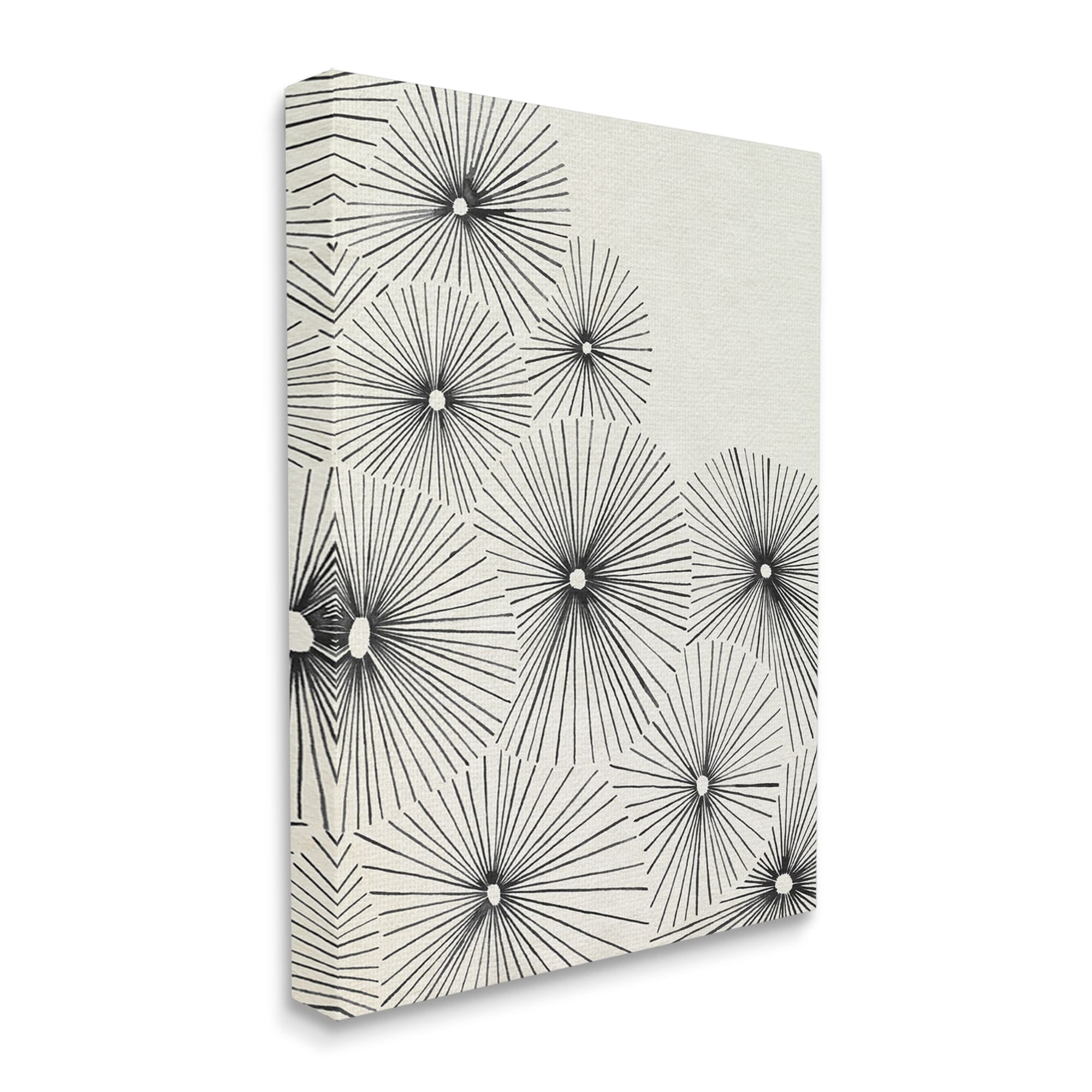 Stupell Industries Contemporary Flowers Abstract Botanical & Floral Drawing Gallery Wrapped Canvas Print Wall Art