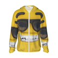 thumbnail image 1 of Balery Smiling With Sunglasses Sudadera ligera de manga larga con capucha y protección solar UPF 50+ para hombre y mujer, ideal para pesca y running-Small, 1 of 7