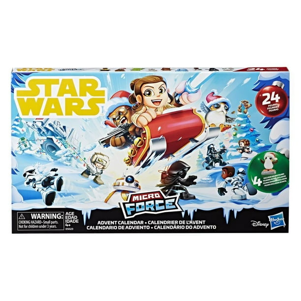 Star Wars Micro Force Advent Calendar Action Figure Set, 24 Pieces -  Walmart.com