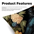 thumbnail image 2 of Crow Covers Set of 2 - Available in 16x16, 18x18, 20x20 Inches with Unique Patterns - for Home Decor, Throw Pillow Inserts, Pillow Inserts, Bed Pillow - Ideal for All Occasions!, 2 of 6