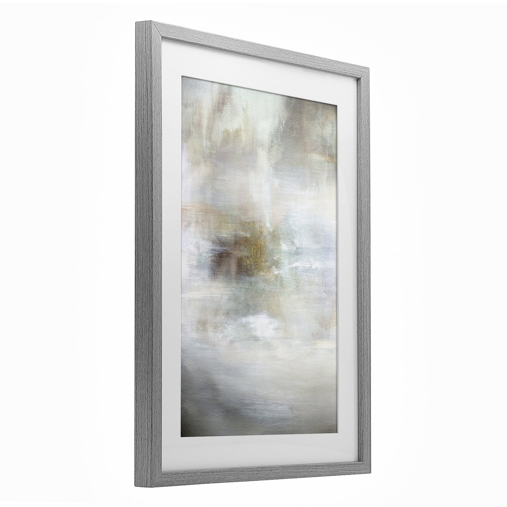 Stupell Industries Soft Haze of Subtle Light Gray Framed Print Under Glass, design by Hope Bainbridge