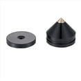 thumbnail image 5 of 16 Set Speaker Stand Feet Foot Pad Aluminium Alloy Metal Spikes Cone Floor Foot Nail Black,16 x Speaker Spikes 16 x base,Black, 5 of 8