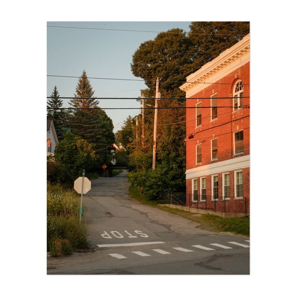 Barton, Vermont - Barton Vermont Photography Architecture Rural Street Photography Countryside Scenic Vintage Sunset Unframed Wall Art Print 22 x 28 inches