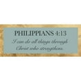 thumbnail image 3 of CAD Designs 24x12 Black Modern Framed Museum Art Print Titled - Phillippians 4:13, 3 of 5