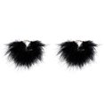 thumbnail image 1 of Style Party Short chocker Sweet Cool Feather Collar Ribbon Niche Performance Necklace, 1 of 6