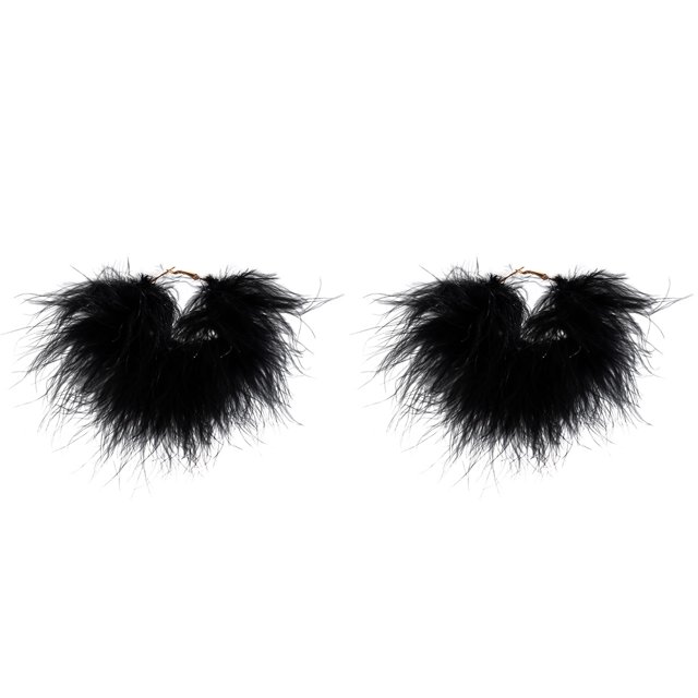 Style Party Short chocker Sweet Cool Feather Collar Ribbon Niche Performance Necklace